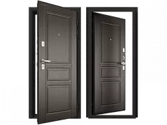 Дверь Премиум Плюс DoorHan 990х2050х9005 Дуб белый патина левая