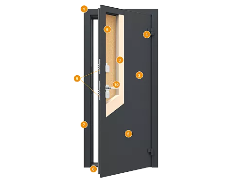 Конструкция Дверь ТЕРМО DoorHan 880х2050