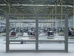 Распашные ворота 3d DoorHan цвет серый ral 7021 2700x2300 мм